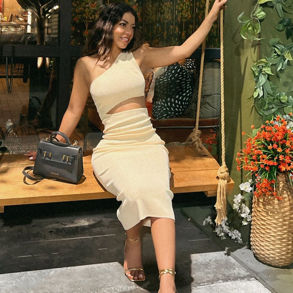 Cut out midi dress from Zara